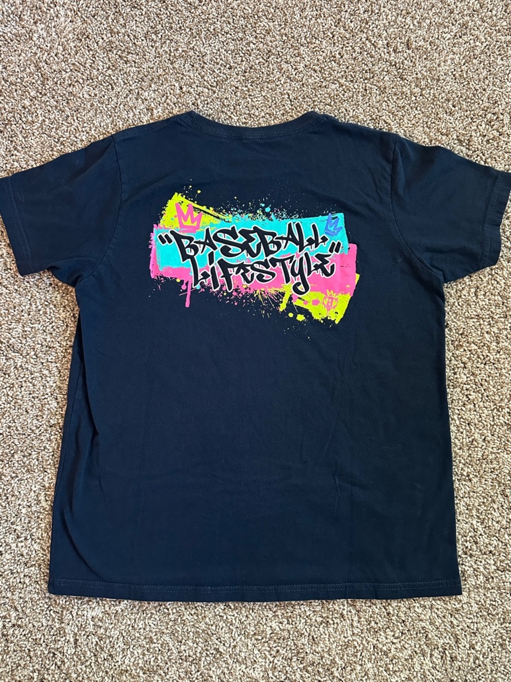 Baseball Lifestyle 101 graffiti tee and shorts - Picture 3 of 9